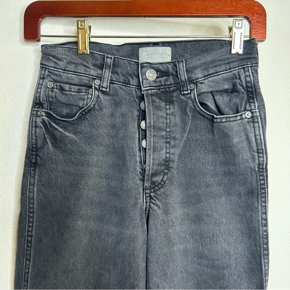 Boyish High Rise Mikey Black Jean in Moonstruck 24 - Picture 6 of 11